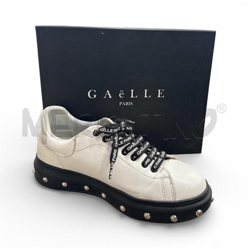 SCARPE DONNA GAELLE BIANCHE NERE | Mercatino dell'Usato Salerno 1