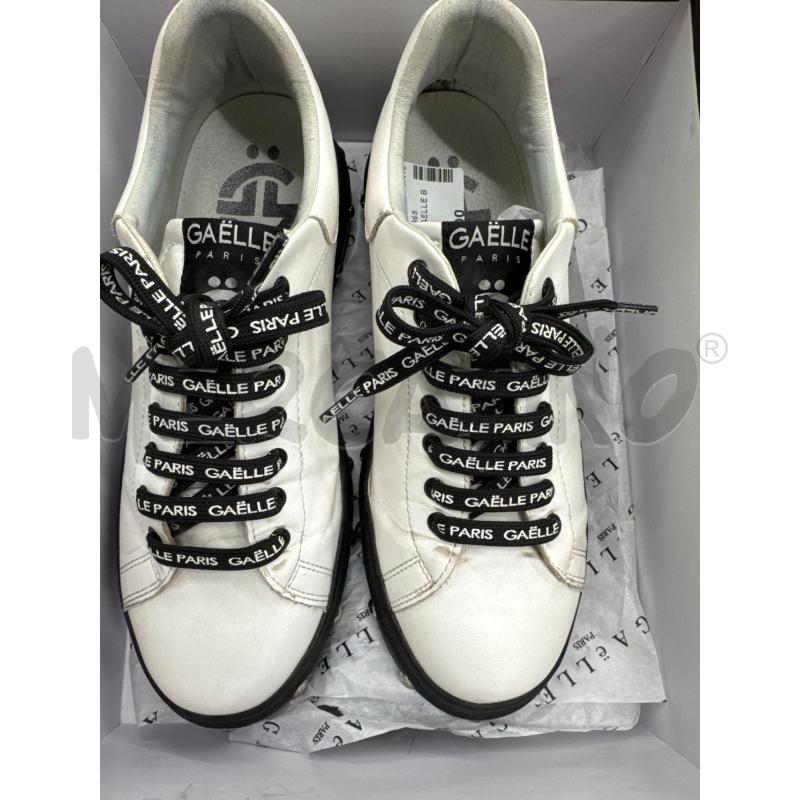 SCARPE DONNA GAELLE BIANCHE NERE | Mercatino dell'Usato Salerno 2