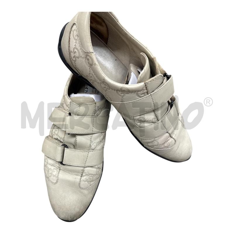 SCARPE DONNA GUCCI 121830 BEIGE LOGATE DOPPIO STRAPPO | Mercatino dell'Usato Salerno 2