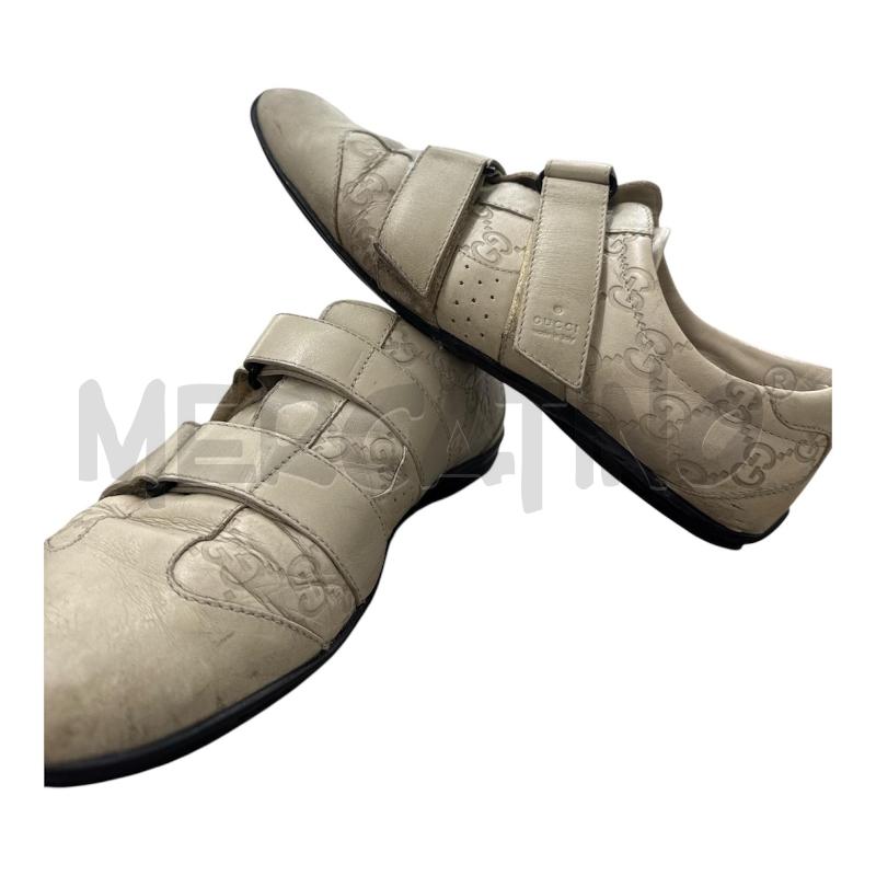 SCARPE DONNA GUCCI 121830 BEIGE LOGATE DOPPIO STRAPPO | Mercatino dell'Usato Salerno 3