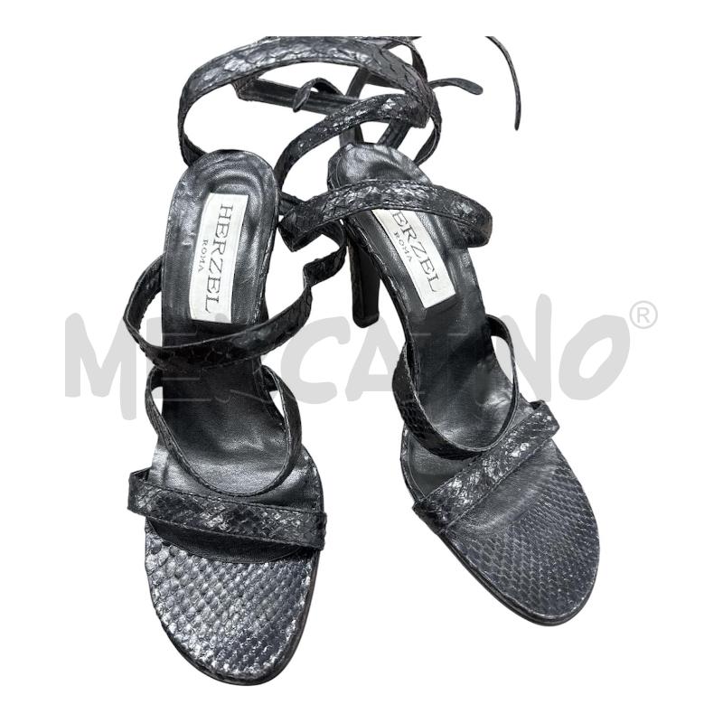 SCARPE DONNA HERZEL PELLE BRACCIALE CAVIGLIA NERE | Mercatino dell'Usato Salerno 2