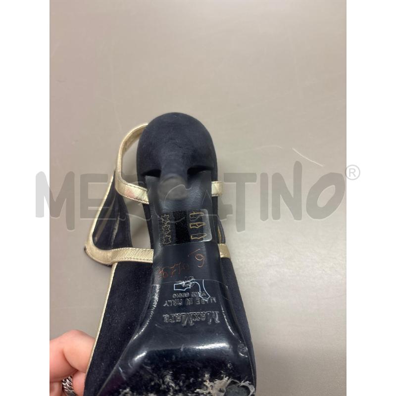 SCARPE DONNA MAXMARA NERE DORATE TACCO | Mercatino dell'Usato Salerno 2