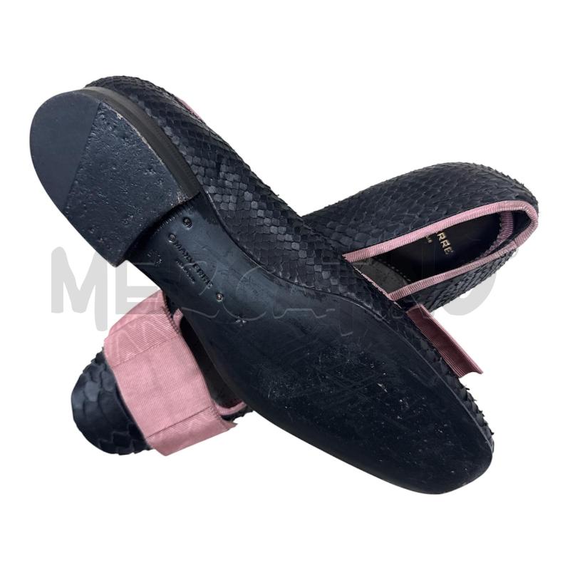 SCARPE DONNA MAX VERRE NERE COCCO BORDO FASCIA ROSA | Mercatino dell'Usato Salerno 3