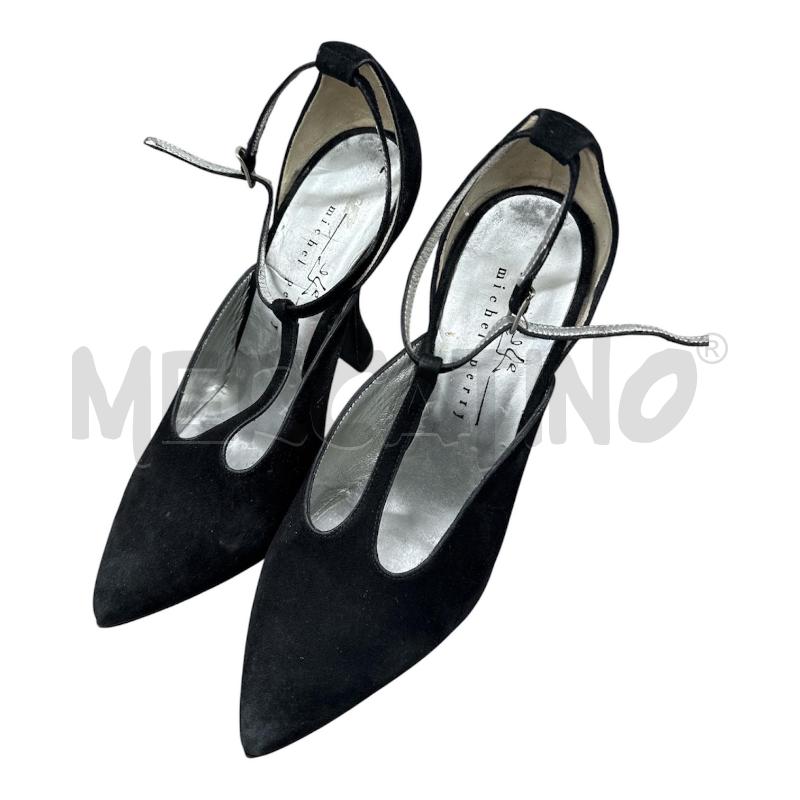 SCARPE DONNA MICHEL PERRY NERE CAMOSCIO  | Mercatino dell'Usato Salerno 1