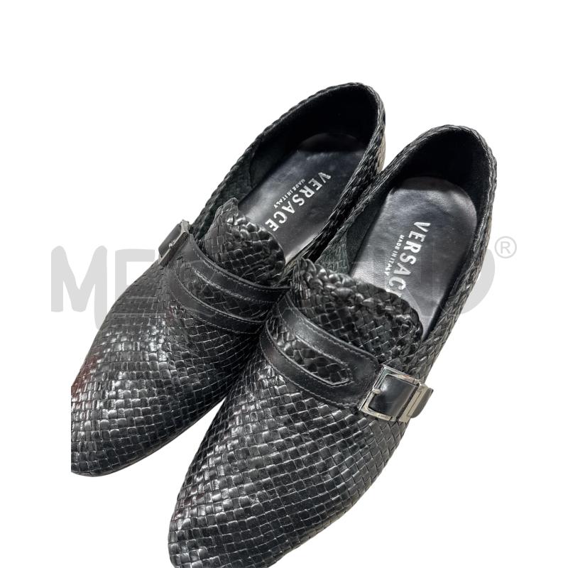 SCARPE UOMO VERSACE NERE INTRECCIO | Mercatino dell'Usato Salerno 2