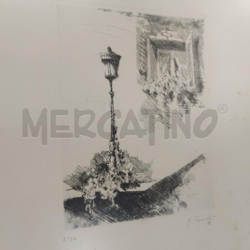 SERIGRAFIA MODESTO FURCHI 86 FINESTRA CON FIORI | Mercatino dell'Usato Salerno 3