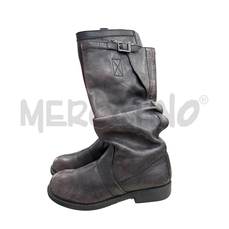 STIVALI DONNA BIKKEMBERGS GRIGI PELLE LUNGHI  | Mercatino dell'Usato Salerno 1