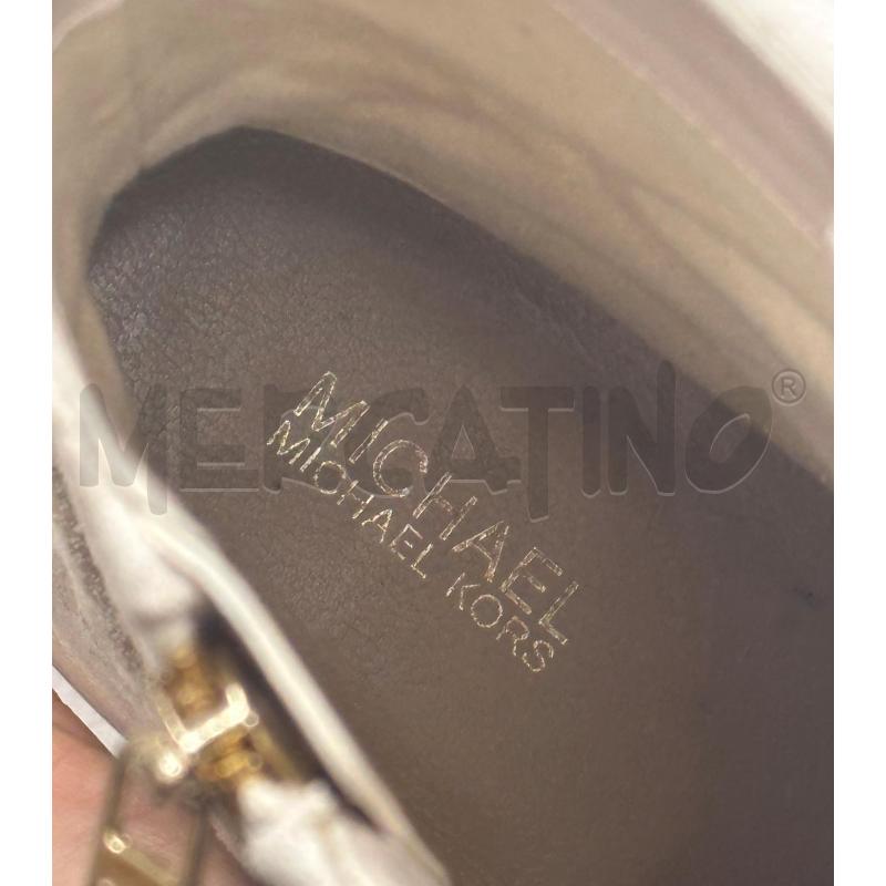 STIVALI DONNA MICHAEL KORS BEIGE SCRITTE  | Mercatino dell'Usato Salerno 2