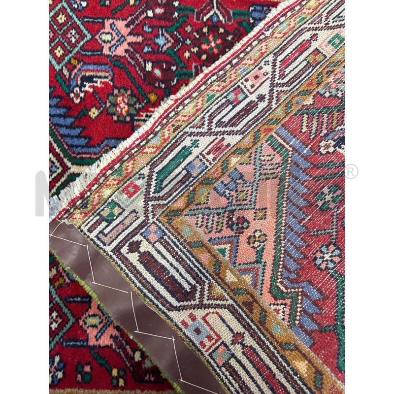 TAPPETO PERSIANO 191X77CM ROSSO ROSA BLU FANTASIA GEOMETRICA | Mercatino dell'Usato Salerno 3