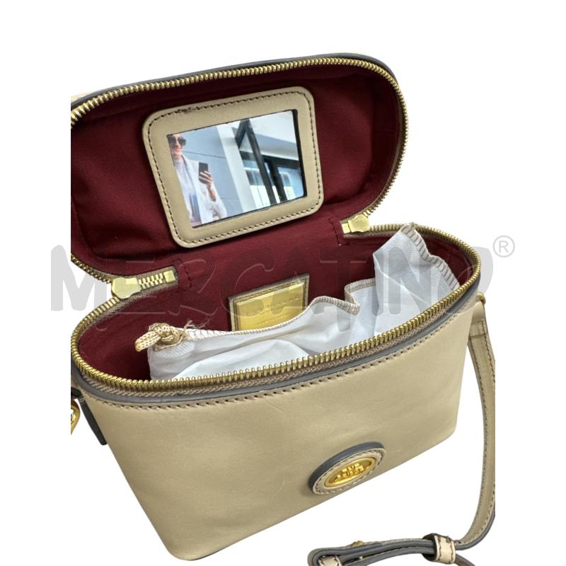 TRACOLLA DONNA THE BRIDGE MINI BAULETTO BEIGE  | Mercatino dell'Usato Salerno 3