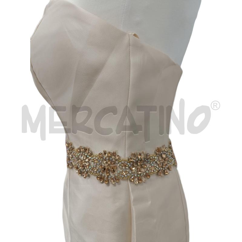 VESTITO DONNA CERIMONIA GIALLO APPLICAZIONI | Mercatino dell'Usato Salerno 4