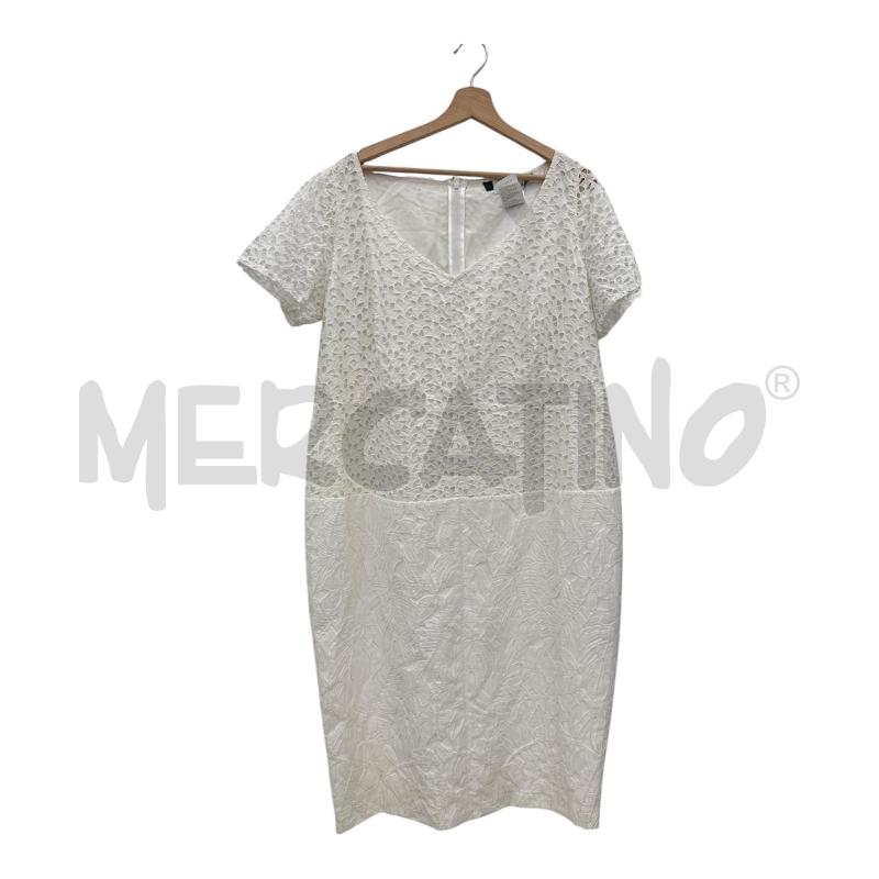 VESTITO DONNA INTREND BIANCO TRAFORATO RICAMI | Mercatino dell'Usato Salerno 1