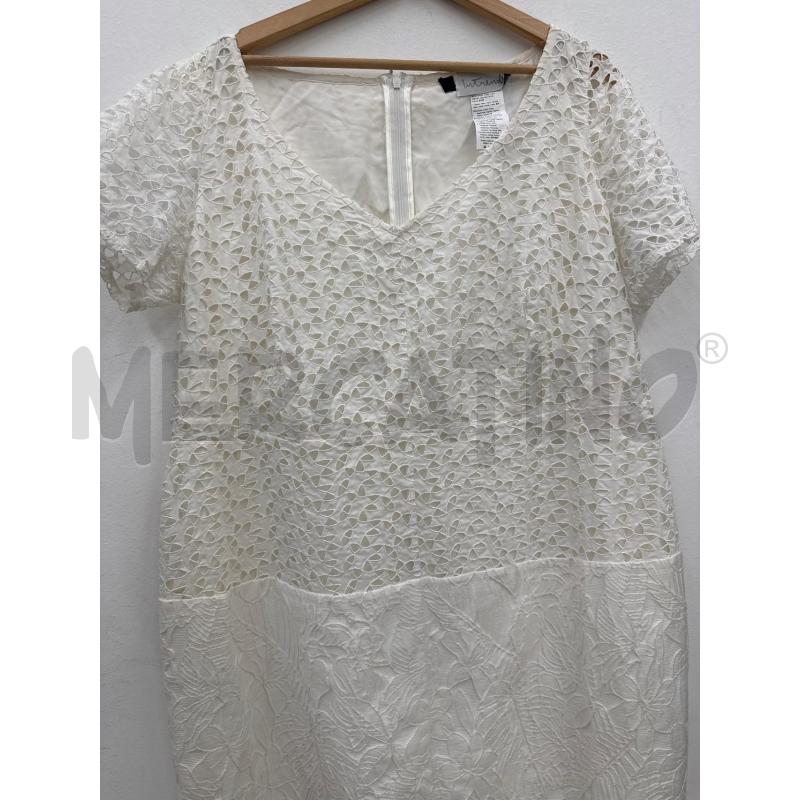 VESTITO DONNA INTREND BIANCO TRAFORATO RICAMI | Mercatino dell'Usato Salerno 3