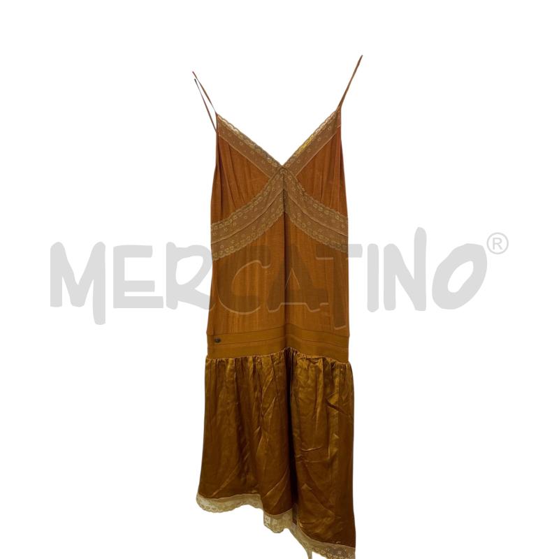 VESTITO DONNA MANILA GRACE SENAPE PIZZO SCOLLATURA  | Mercatino dell'Usato Salerno 1