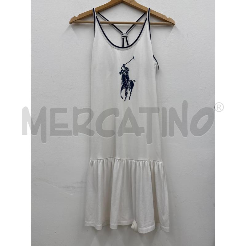 VESTITO DONNA RALPH ALUREN BIANCO BLU  | Mercatino dell'Usato Salerno 1