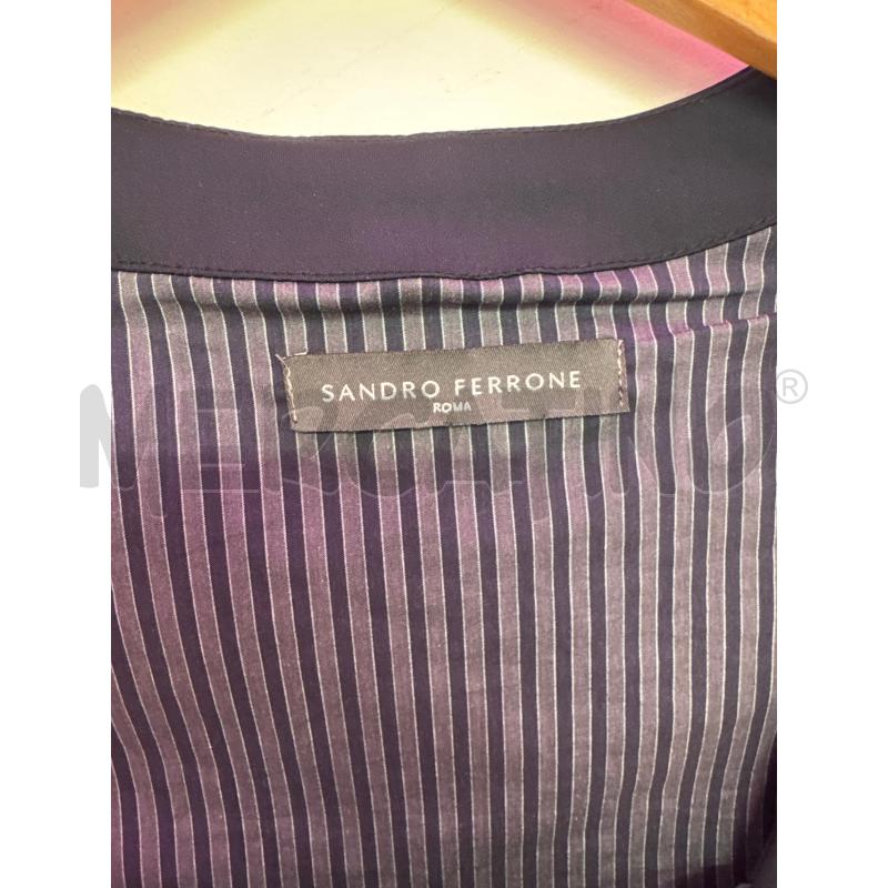 VESTITO DONNA SANDRO FERRONE BLU SCOLLO QUADRATO | Mercatino dell'Usato Salerno 3
