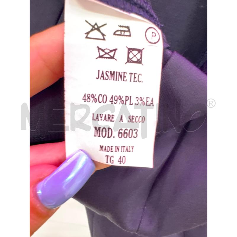 VESTITO DONNA SANDRO FERRONE BLU SCOLLO QUADRATO | Mercatino dell'Usato Salerno 4