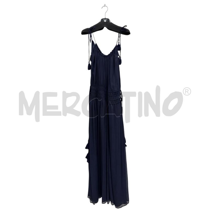VESTITO DONNA TWINSET BLU LACCIO NAPPINE  | Mercatino dell'Usato Salerno 1