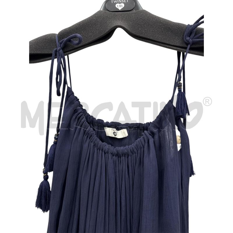 VESTITO DONNA TWINSET BLU LACCIO NAPPINE  | Mercatino dell'Usato Salerno 3