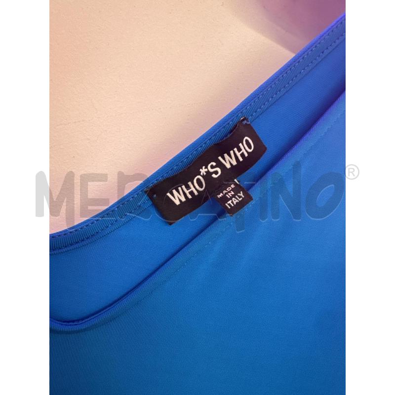 VESTITO DONNA WHO S WHO TURCHESE | Mercatino dell'Usato Salerno 3