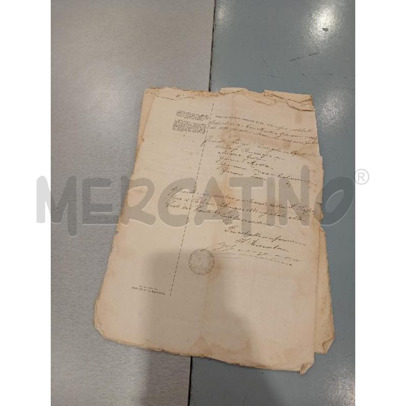 1881 REGNO ATTO DI AFFRANCAZIONE - FONDO DEL CULTO  DOCUMENTO  | Mercatino dell'Usato Salerno fratte 3