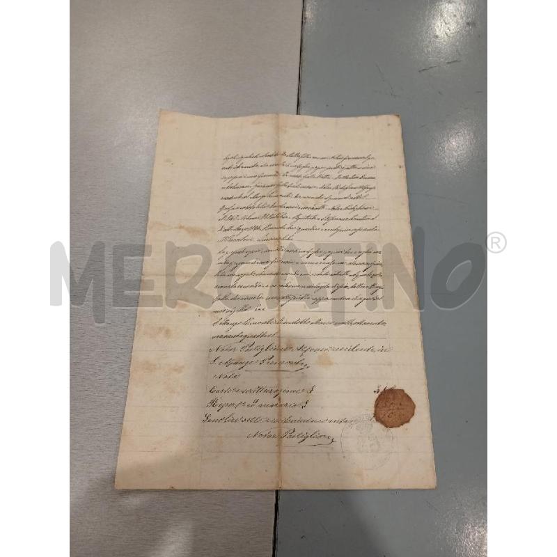 1894 DOCUMENTO VENDITA REGNO D'ITALIA  | Mercatino dell'Usato Salerno fratte 2