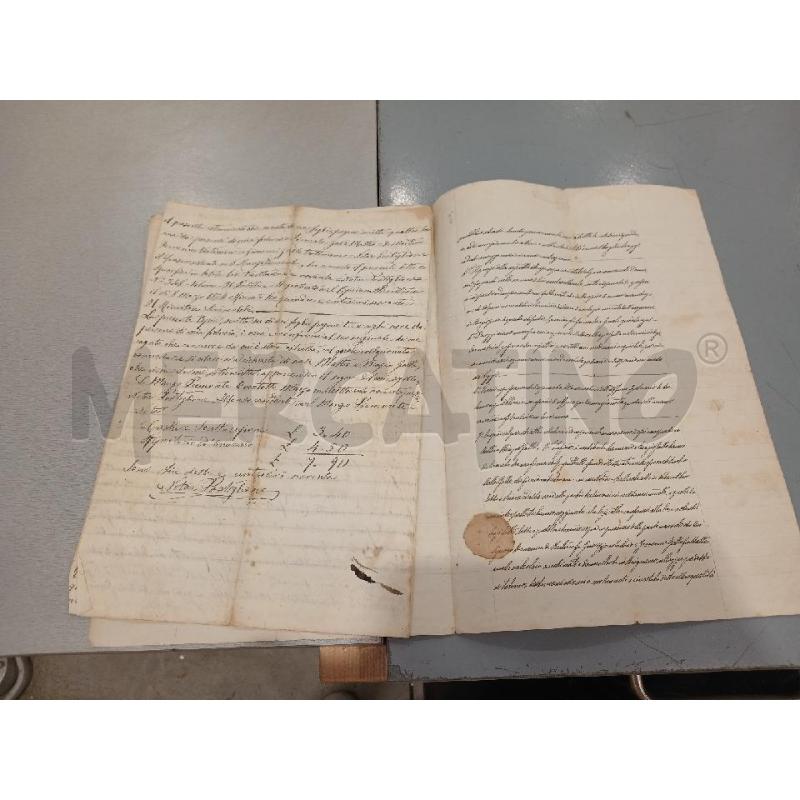 1894 DOCUMENTO VENDITA REGNO D'ITALIA  | Mercatino dell'Usato Salerno fratte 3