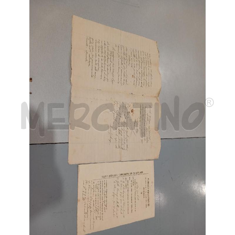 1912 ATTO GIUDIZIARIO NAPOLI DOCUMENTO  | Mercatino dell'Usato Salerno fratte 2