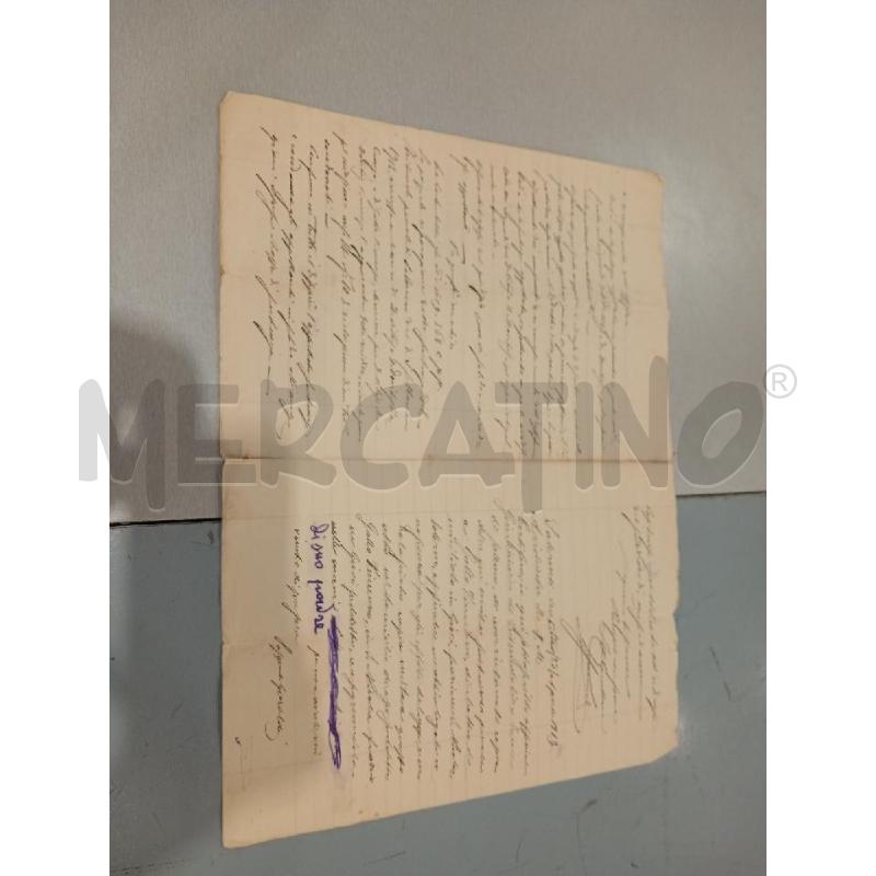 1913 ATTO GIUDIZIARIO SALERNO DOCUMENTO  | Mercatino dell'Usato Salerno fratte 3
