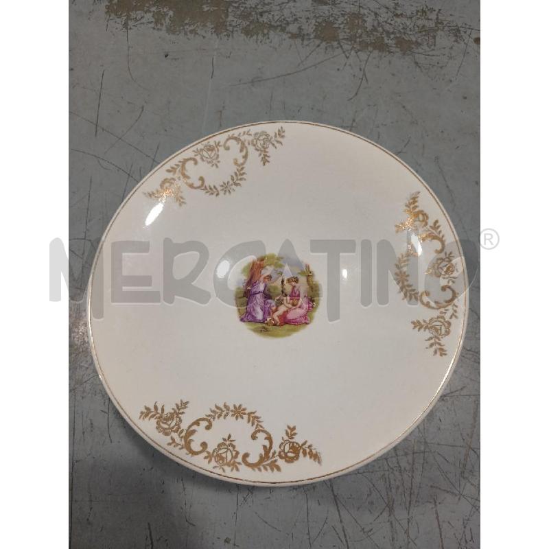 ALZATINA PORCELLANA DISEGNO DUE DAME | Mercatino dell'Usato Salerno fratte 2