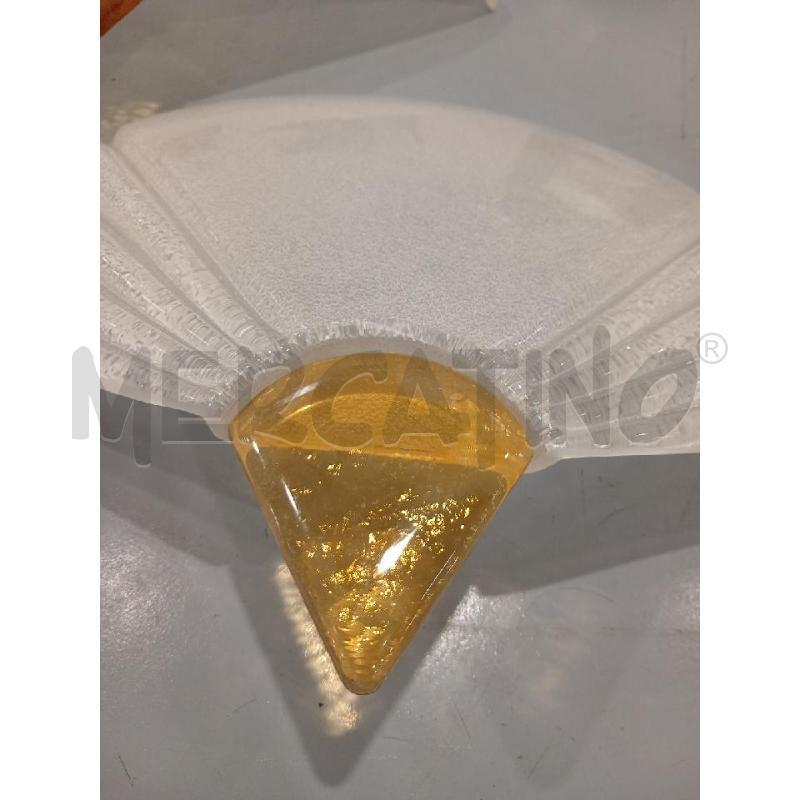 APPLIQUE COPPIA A VENTAGLIO VETRO MURANO  | Mercatino dell'Usato Salerno fratte 3