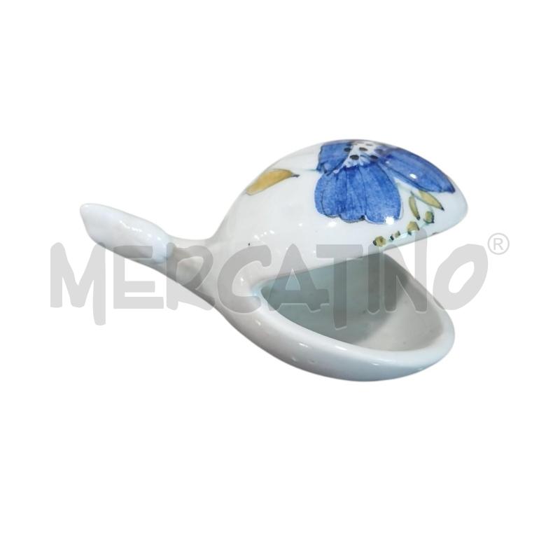 BALENA ERNESTINE PICCOLA FIORI AZZURRI BOMBONIERA 10 CM | Mercatino dell'Usato Salerno fratte 1