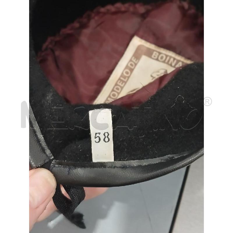BASCO MILITARE NERO BOINA ORIGINAL TG.58 | Mercatino dell'Usato Salerno fratte 5