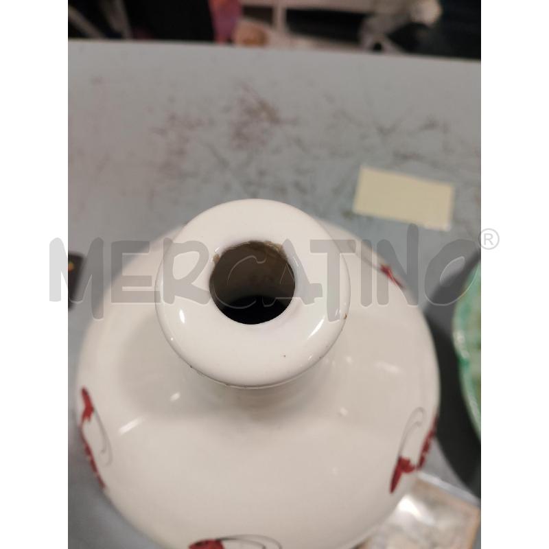 BASE LAMPADA CASSETTA VIETRI BIANCA CON CAPRETTE CERAMICA VIETRESE | Mercatino dell'Usato Salerno fratte 4