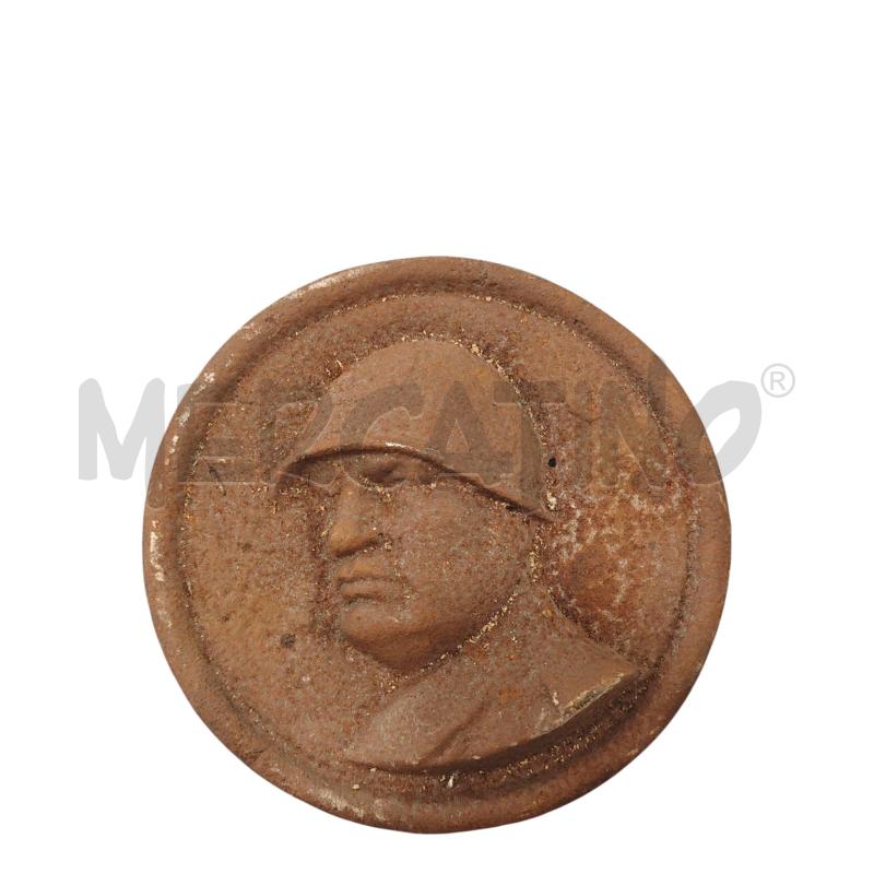 BASSORILIEVO MUSSOLINI METALLO ANONIMO 1,8KG | Mercatino dell'Usato Salerno fratte 1