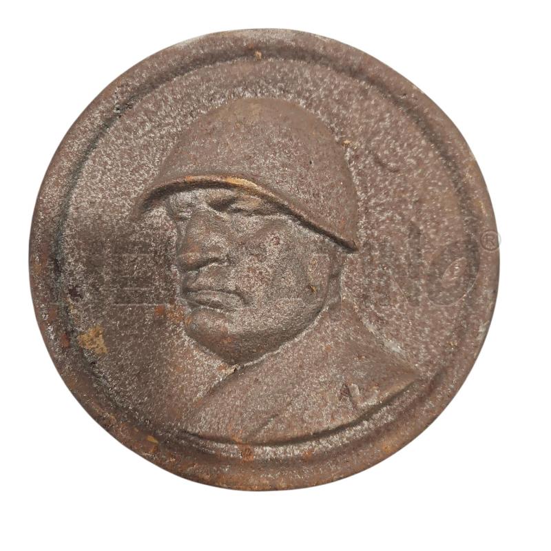 BASSORILIEVO MUSSOLINI METALLO ANONIMO 1,8KG | Mercatino dell'Usato Salerno fratte 1