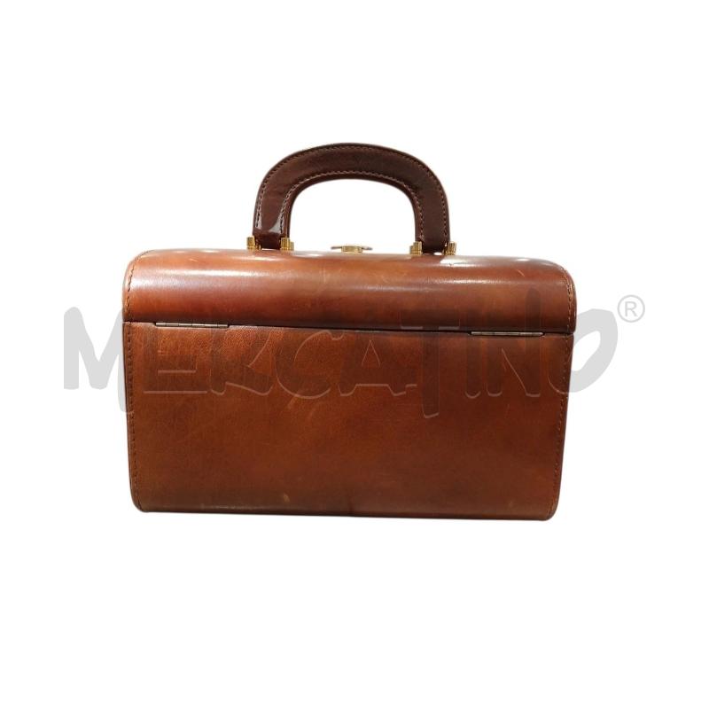 BEAUTY CASE MARRONE IN PELLE  | Mercatino dell'Usato Salerno fratte 1