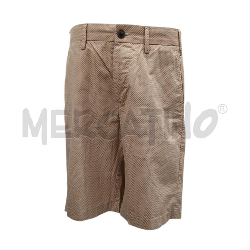 BERMUDA UOMO CONBIPEL BEIGE FANTASIA ROSSA CROCI TG. 46 | Mercatino dell'Usato Salerno fratte 1