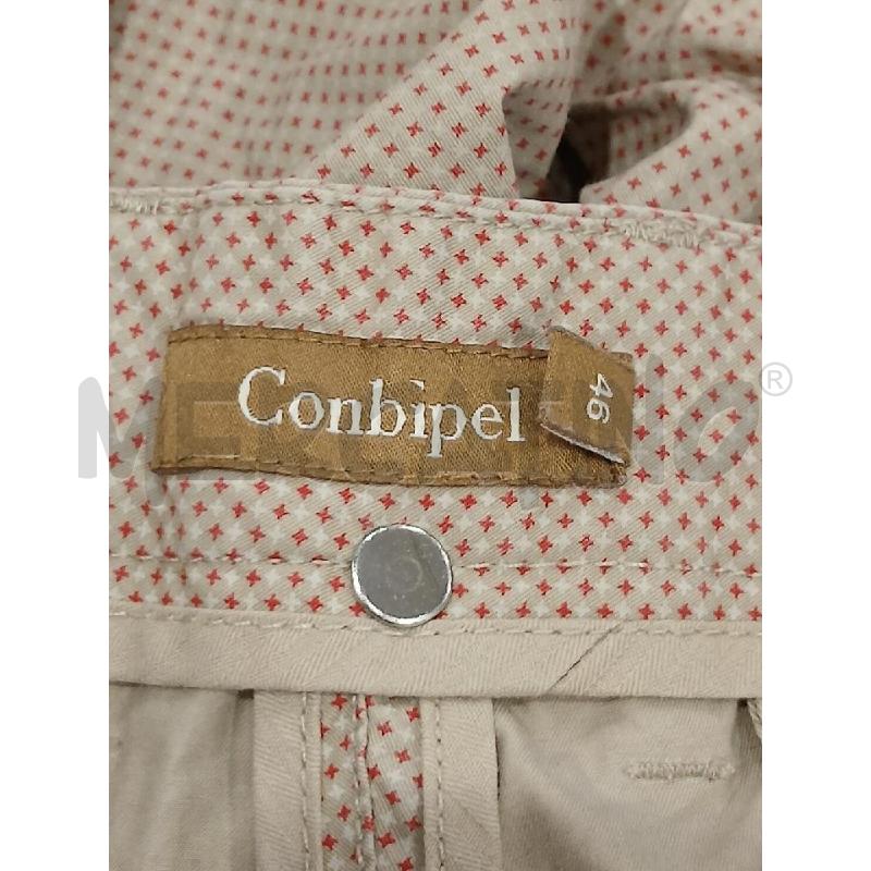 BERMUDA UOMO CONBIPEL BEIGE FANTASIA ROSSA CROCI TG. 46 | Mercatino dell'Usato Salerno fratte 3