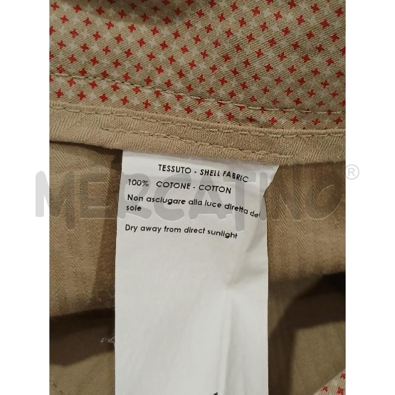 BERMUDA UOMO CONBIPEL BEIGE FANTASIA ROSSA CROCI TG. 46 | Mercatino dell'Usato Salerno fratte 4