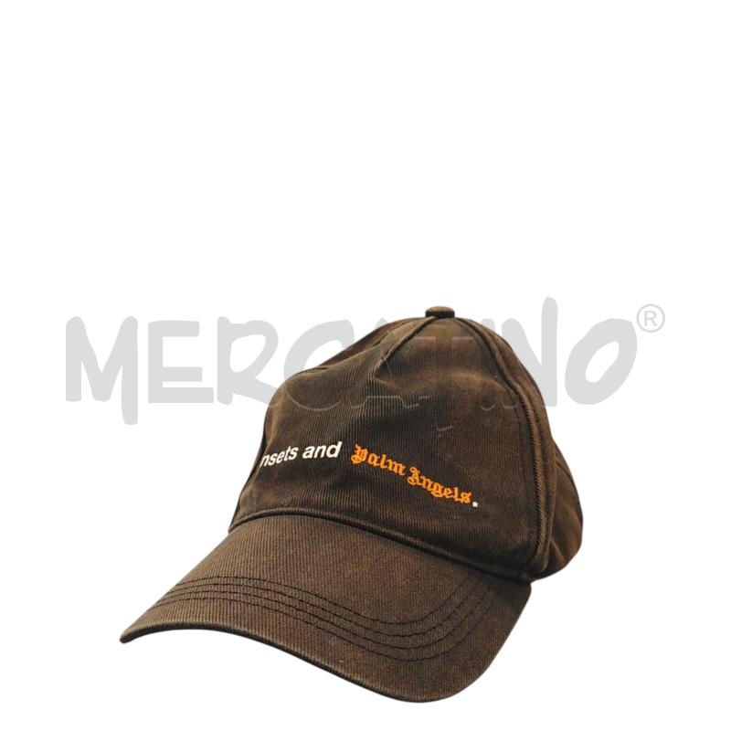 BERRETTO PALM ANGELS MARRONE EFFETTO WASHED | Mercatino dell'Usato Salerno fratte 1