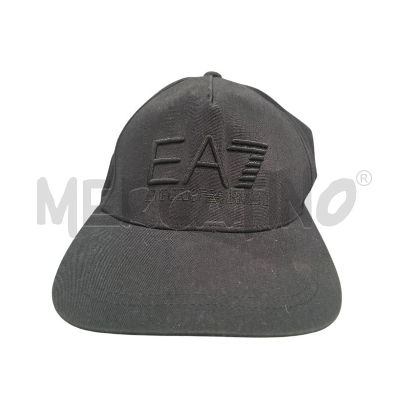 BERRETTO UOMO EMPORIO ARMANI LOGO EA7 CUCITO NERO | Mercatino dell'Usato Salerno fratte 1