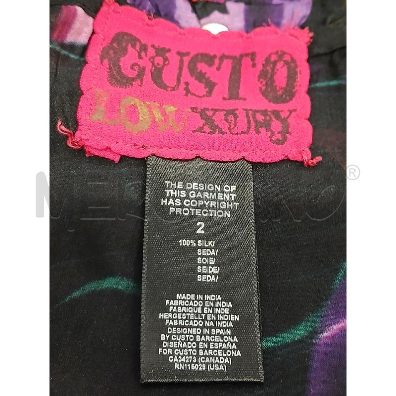 BLUSA CUSTO LOWXURY 100  SETA NERO FANT TG 2 | Mercatino dell'Usato Salerno fratte 3