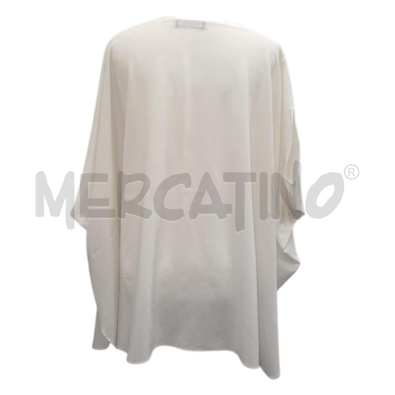 BLUSA DONNA ALESSANDRO LEGORA BIANCA AMPIA TG 46 | Mercatino dell'Usato Salerno fratte 2