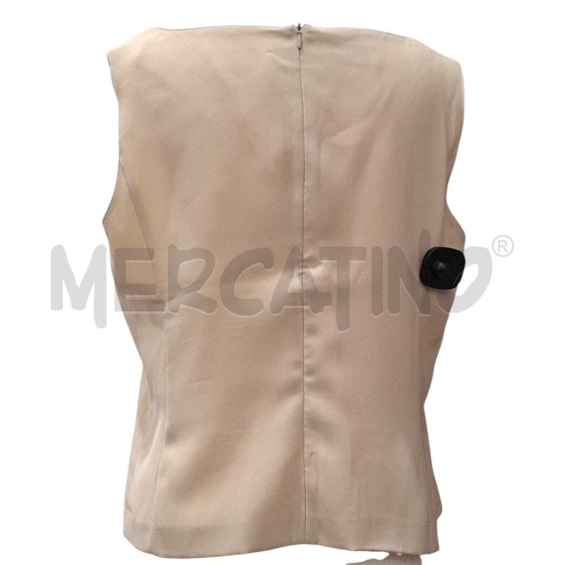 BLUSA DONNA DIANA GALLESI BEIGE TG 50 SMANICATA | Mercatino dell'Usato Salerno fratte 2