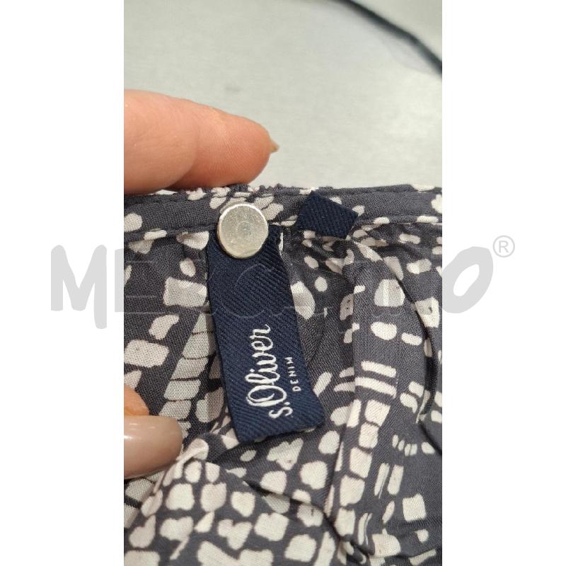 BLUSA DONNA S. OLIVER GRIGIA ANTR. FANT. ASTRATTA BIANCA | Mercatino dell'Usato Salerno fratte 3