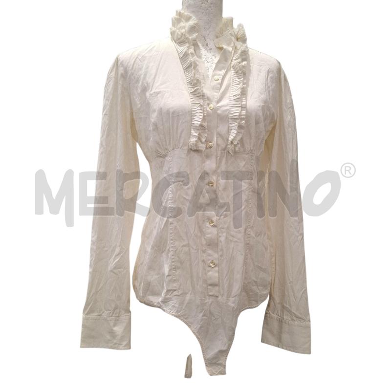 BODY DONNA PINKO BIANCO CHIUSURA A BOTTONI TG. 44 | Mercatino dell'Usato Salerno fratte 1