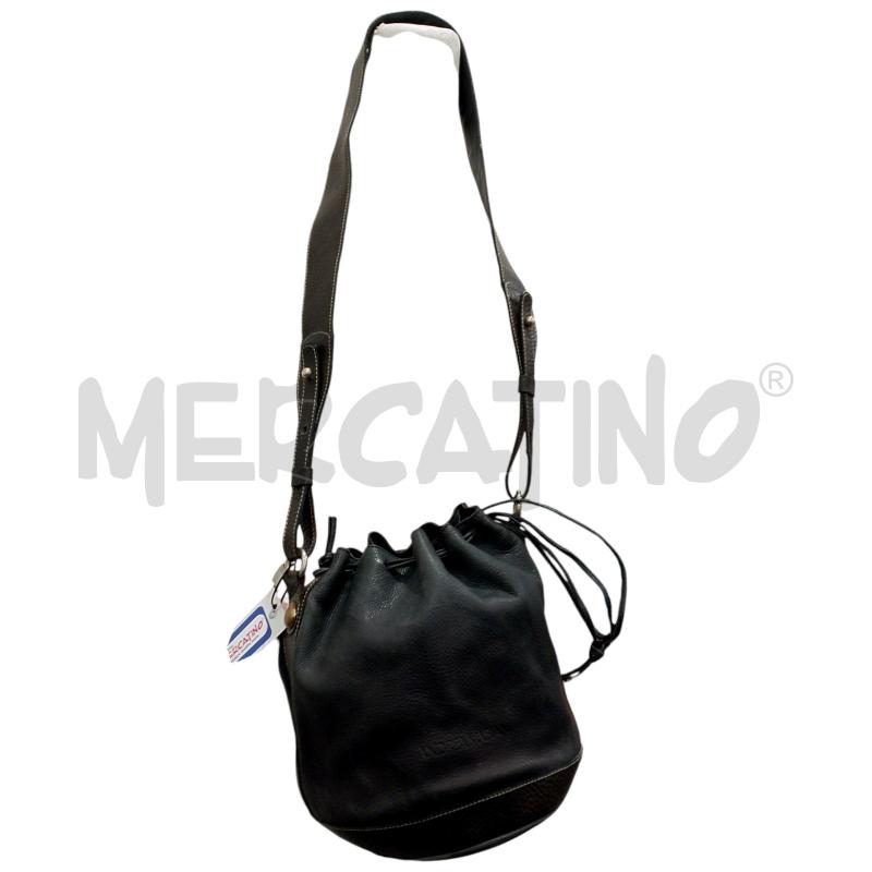 BORSA DONNA ANDREA MABIANI SECCHIELLO PELLE BLU | Mercatino dell'Usato Salerno fratte 1