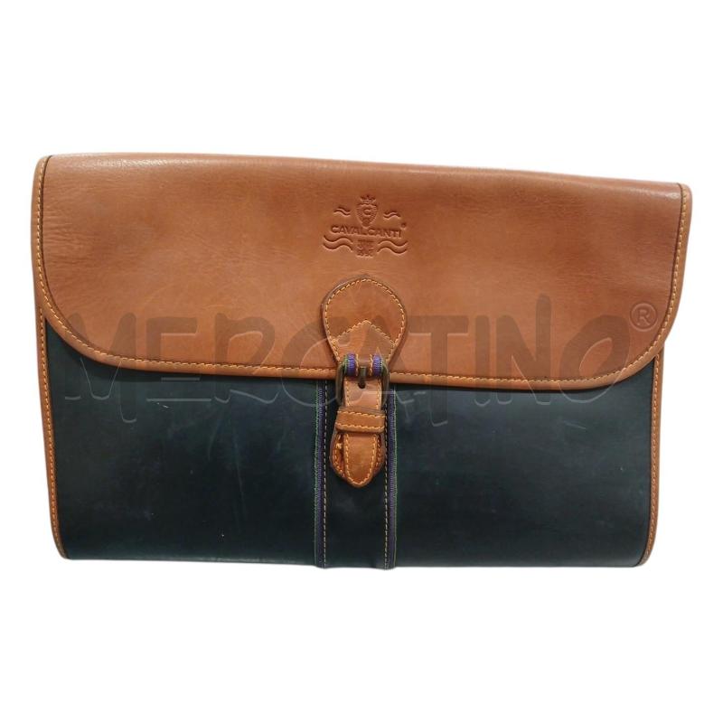 BORSA DONNA CAVALCANTI NERA MARRONE PELLE (NO TRACOLLA) | Mercatino dell'Usato Salerno fratte 1