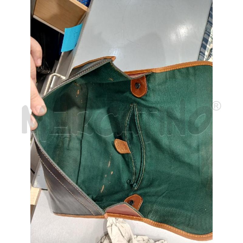 BORSA DONNA CAVALCANTI NERA MARRONE PELLE (NO TRACOLLA) | Mercatino dell'Usato Salerno fratte 4